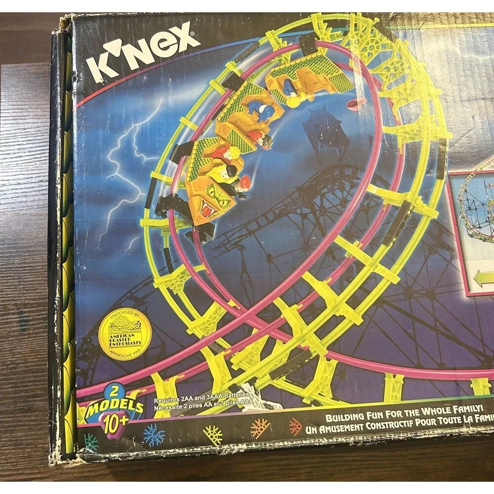 KNex Screamin Serpent Roller Coaster 63153 Set 1280 Pieces